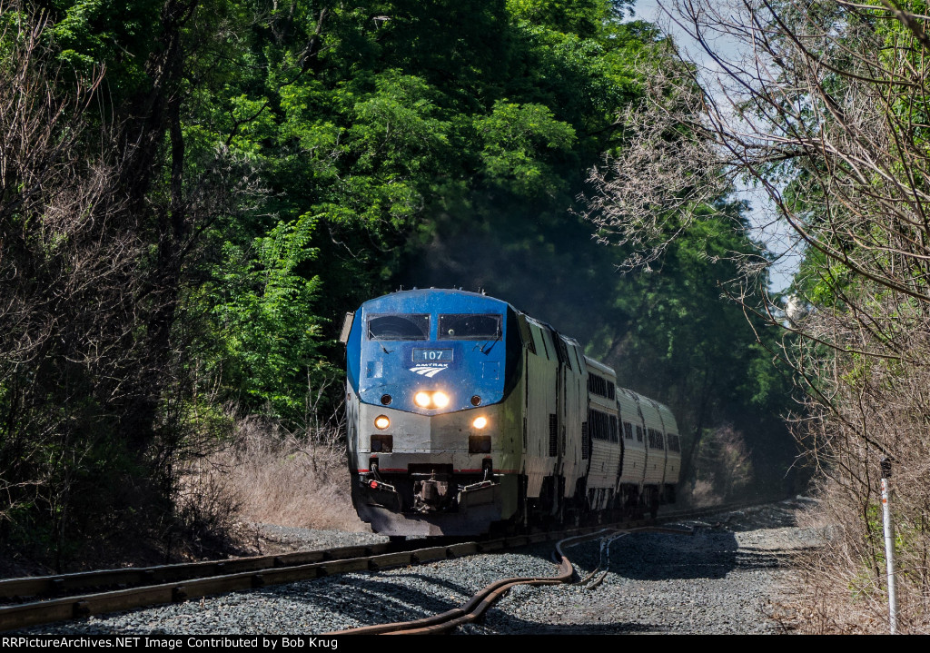 The eastbound New England section of the Lake Shore Limited on the ex-NYC Post Road Branch 